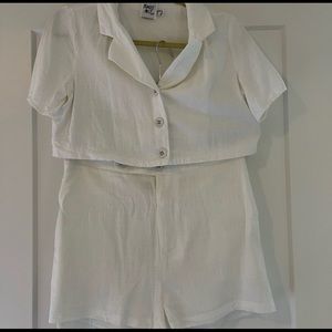 Princess Polly white linen set